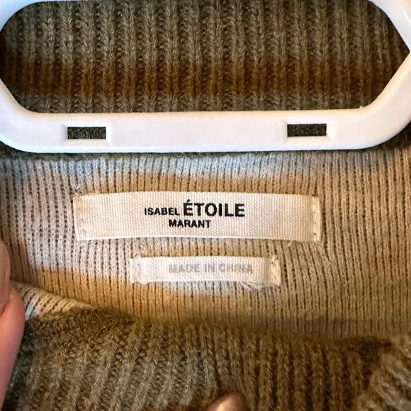 Isabel Marant Étoile mock neck olive sweater NWOT XS - Picture 2 of 9